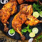 Tandoori Chicken With Salad 