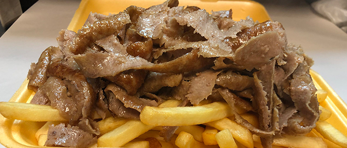 Chips & Donner Meat With Cheese  Small 