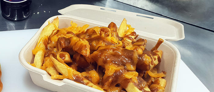 Chips, Cheese & Korma Sauce  Large 