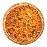 South Indian Garlic Chilli Chicken Pizza  7'' 