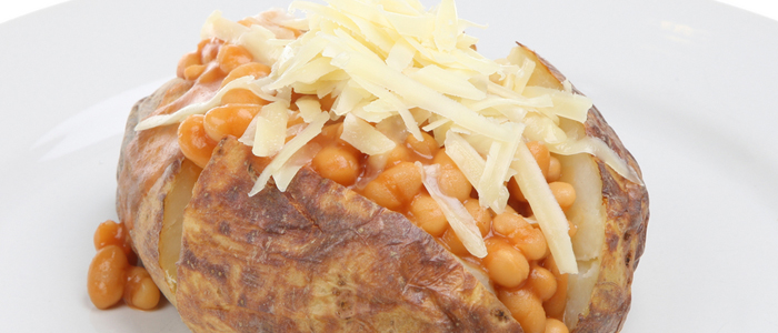 Baked Potatoes With Baked Beans 