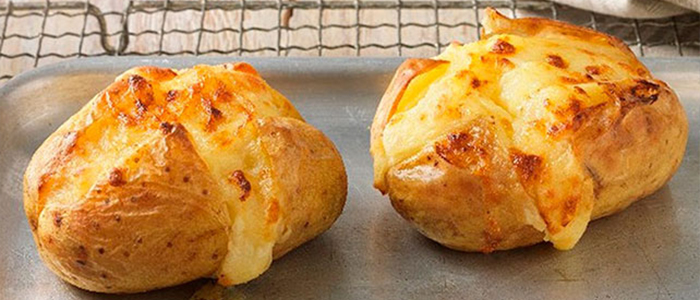 Baked Potatoes With Cheese 