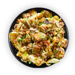 Baked Potatoes With Salad 