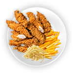 Chips, Cheese & Breaded Mini Fillets 